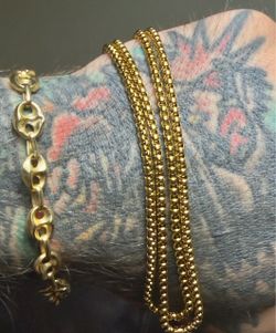 Nice 🤌!! 18K Gold-Plated Chain Necklace – 22 Inches !