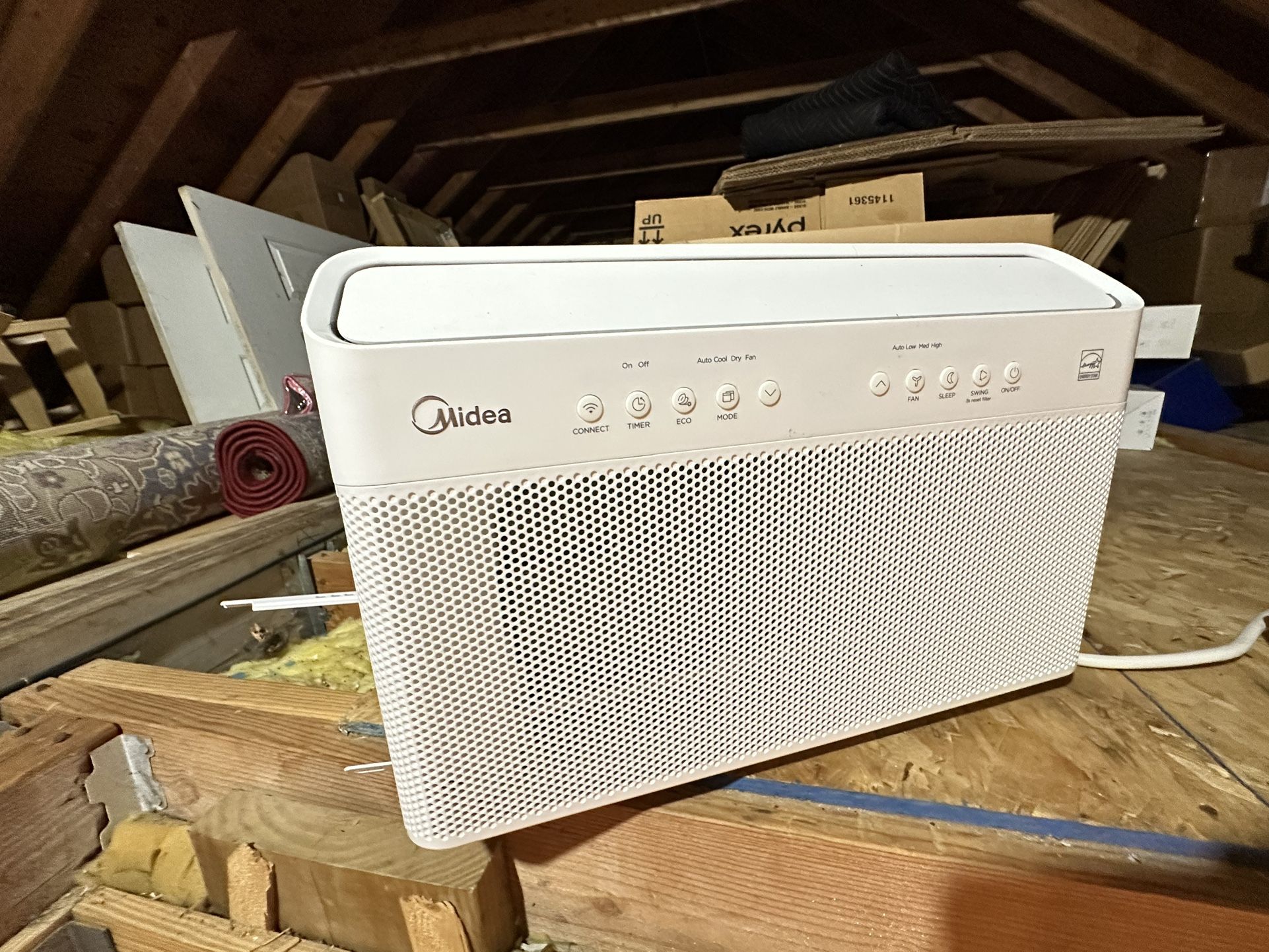 Midea 12,000 BTU U-Shaped Smart Inverter Window Air Conditioner–Cools up to 550 Sq. Ft., Ultra Quiet with Open Window Flexibility, Works with Alexa/Go