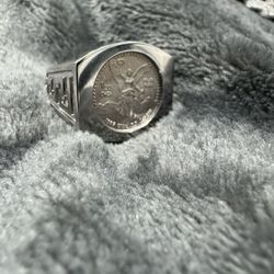 Silver 1/20 Libertad Coin Ring  Centenario