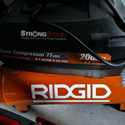 Rigid 4.5 Gal  air compressor (electric) 