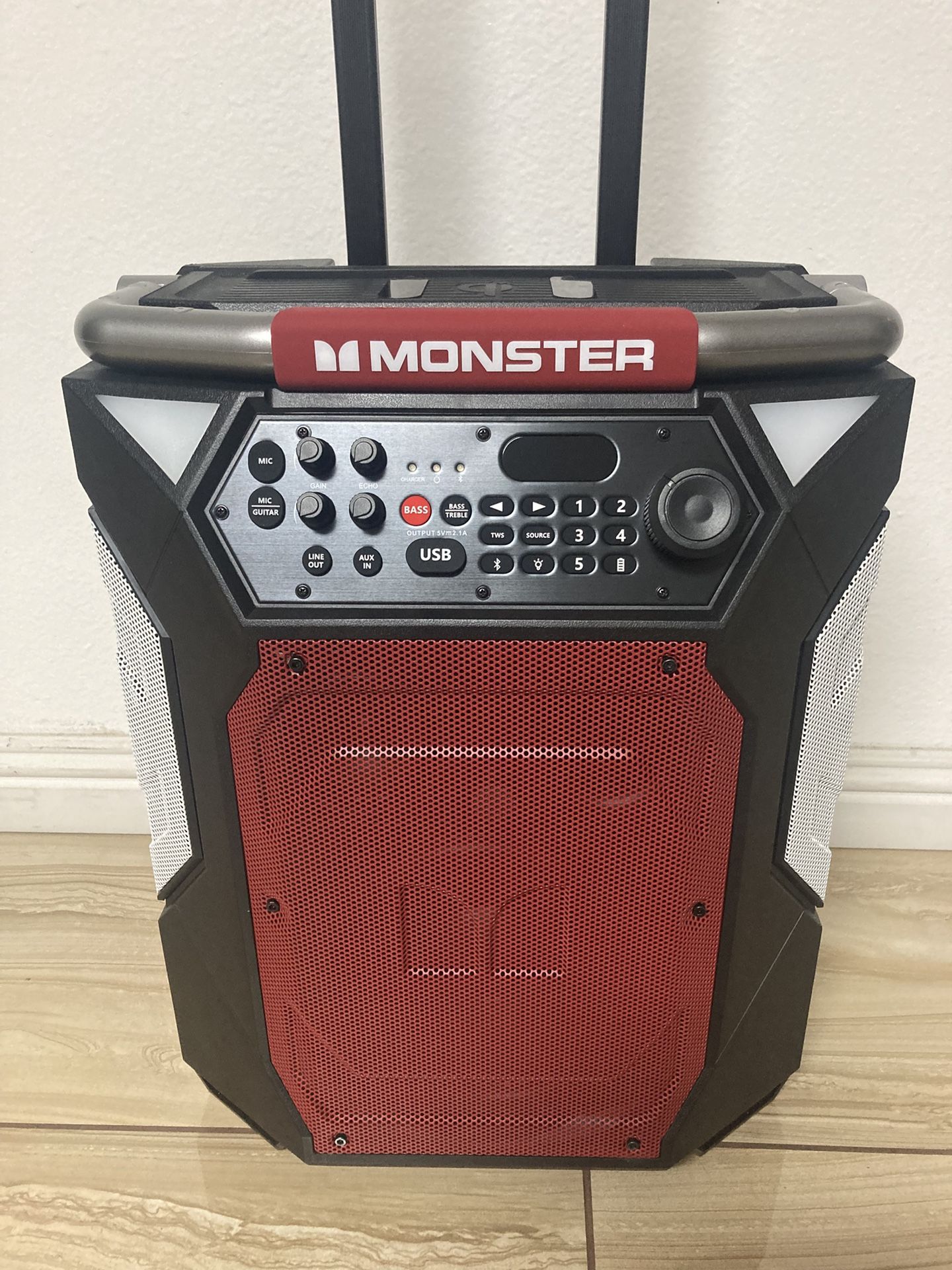 Brand New Monster 240 Watts Bluetooth Karaoke Speaker 