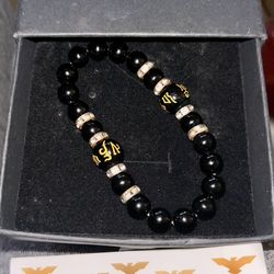 Living Free Black & Gold Bracelet