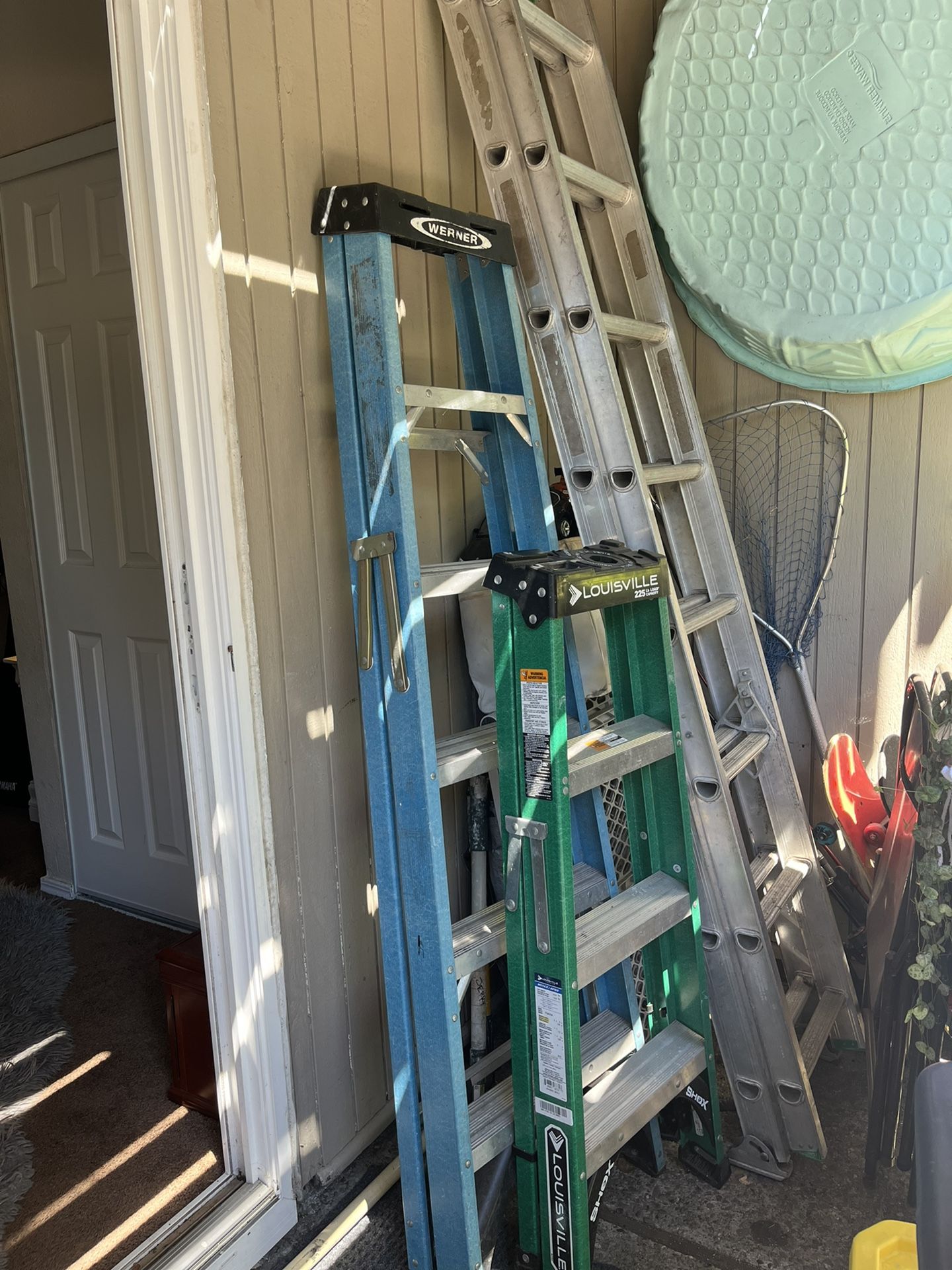 WERNER/LOUISVILLE LADDERS 16ft/8ft/4ft