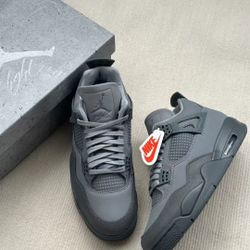 Jordan Air Jordan 4 SE "Smoke Grey" Mid-top Retro Basketball Shoes Men's Gray and Black 