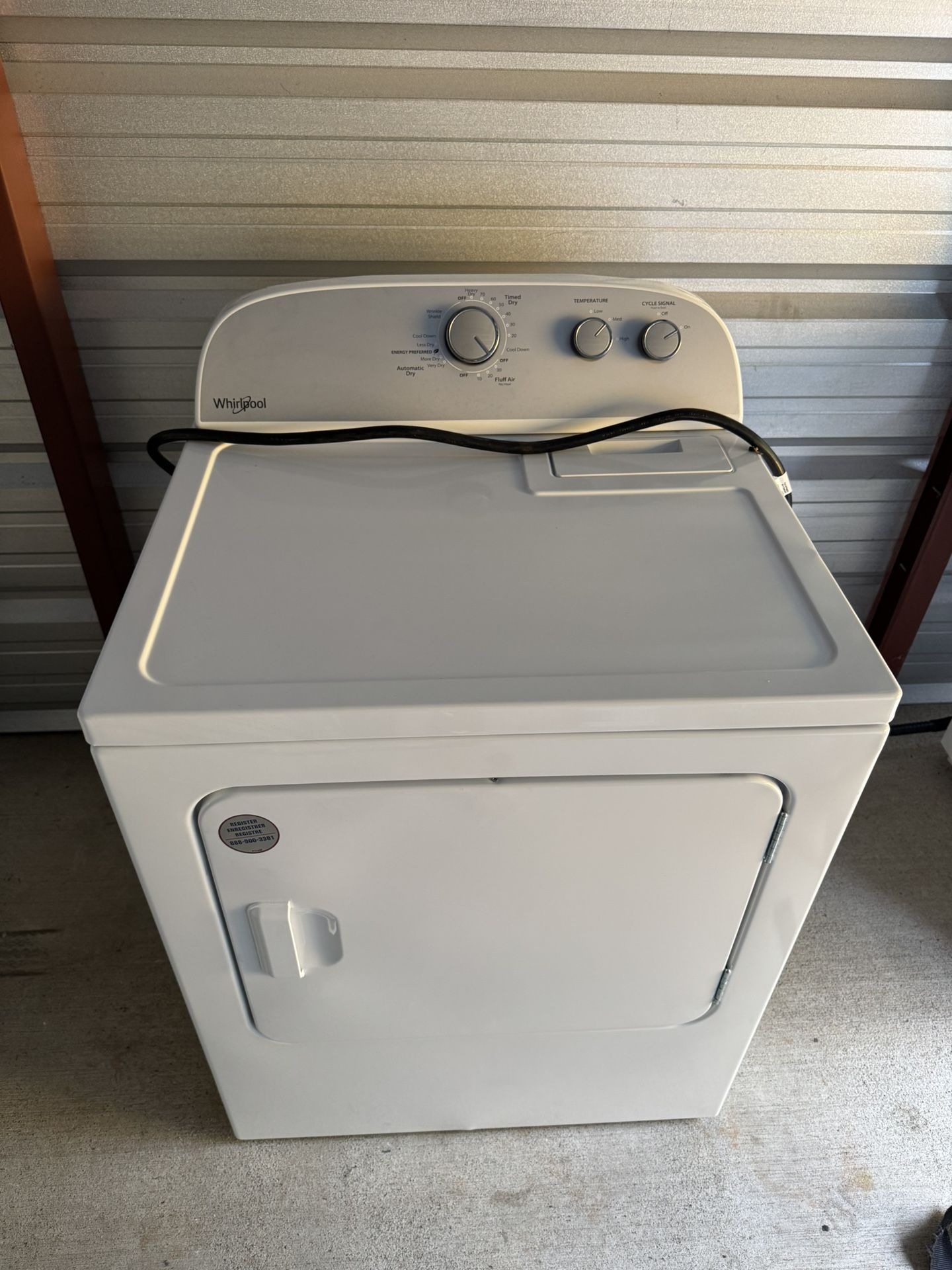 Electric Whirlpool Dryer Can Deliver For Fee