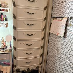Cajonera Tall Vintage Dresser Drawers Top  