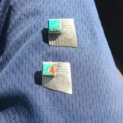Vintage Navajo Hand Made Earrings 