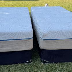 Two Extra Long Twins Beds Memoryfoam Mattress $100 One $200 For Both