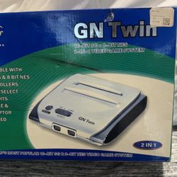 GN Twin 2 in 1 Video Game System For Nintendo En Sega Génesis 