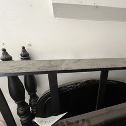  BED FRAME W/ NIGHTSTAND & LONG DRESSER