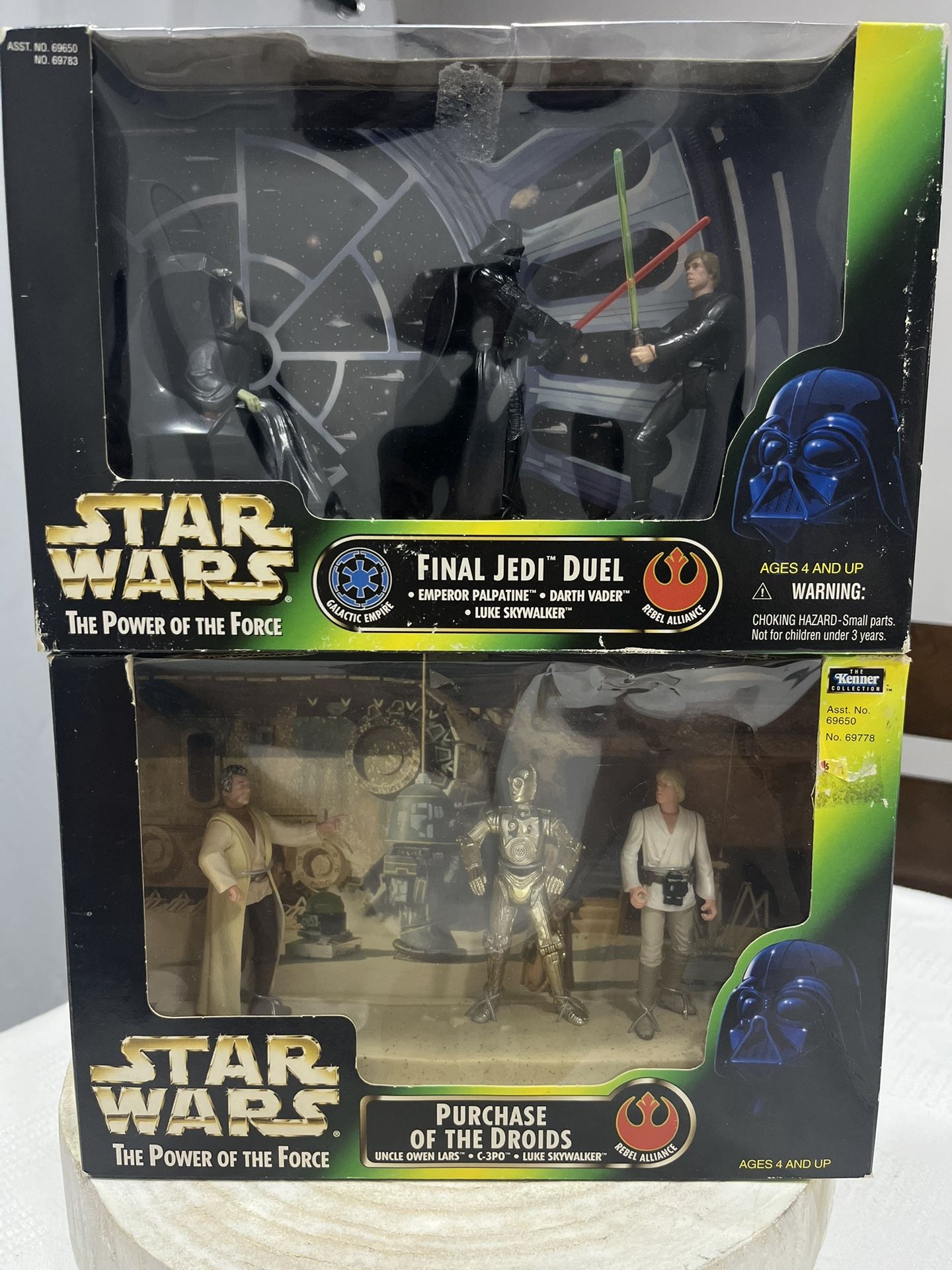 NEW Star Wars Action Figures Darth Vader Skywalker Owen Lars C-3PO Emperor 1997