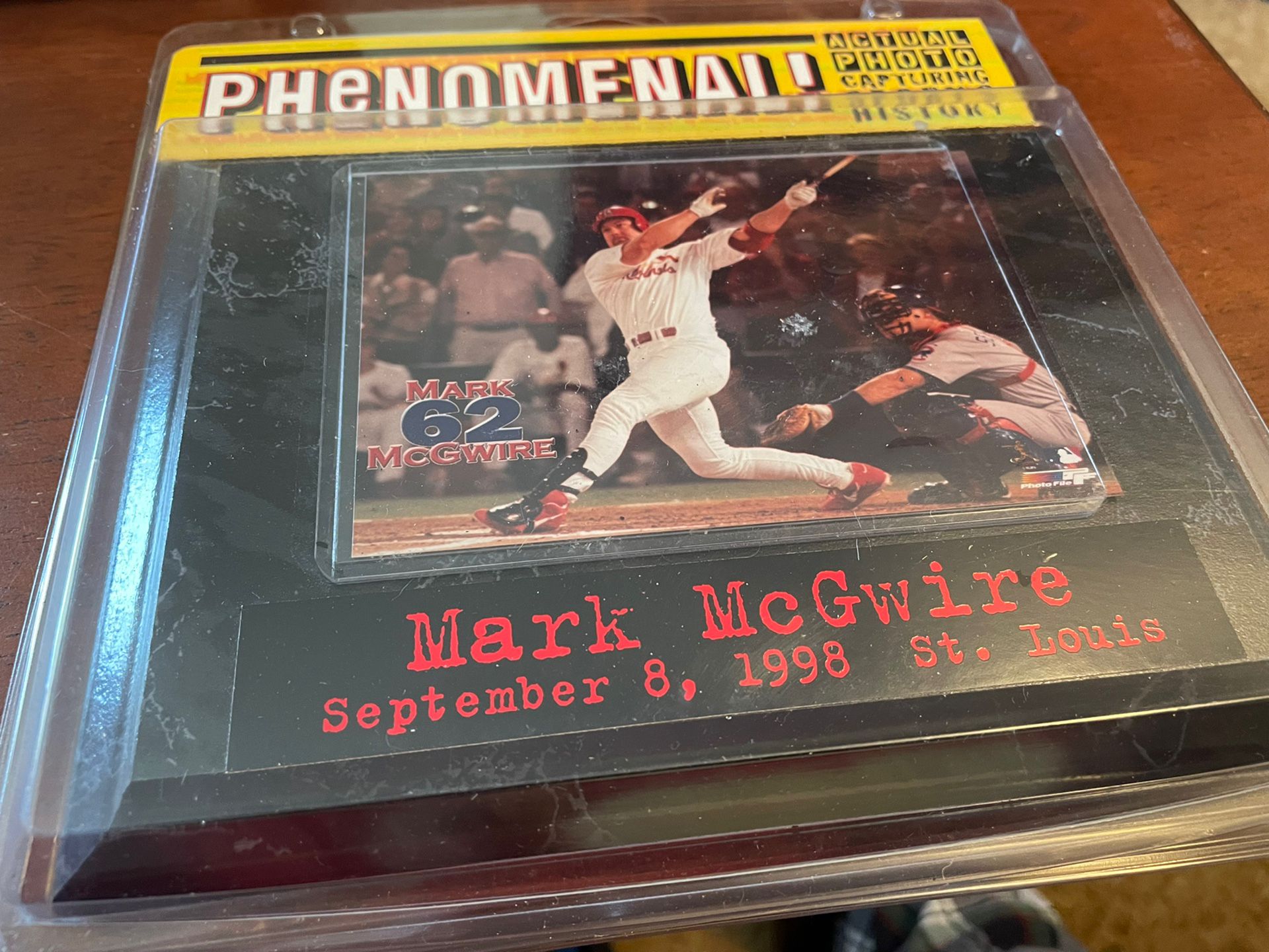 Mark McGwire hit his 62nd home Run St. Louis Missouri