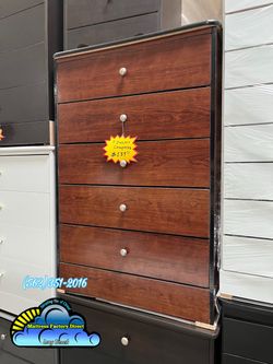 Compressed cherry five drawer dresser cajonera cómoda mueble