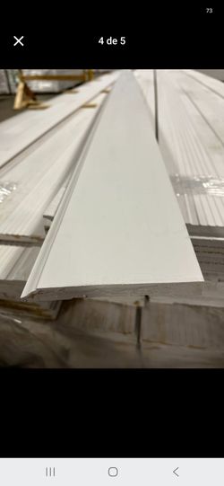 Baseboard de pino con praimer 5 1/4 x16 $15.50