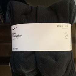 Nike 6 Pack Long Socks Size 6-12