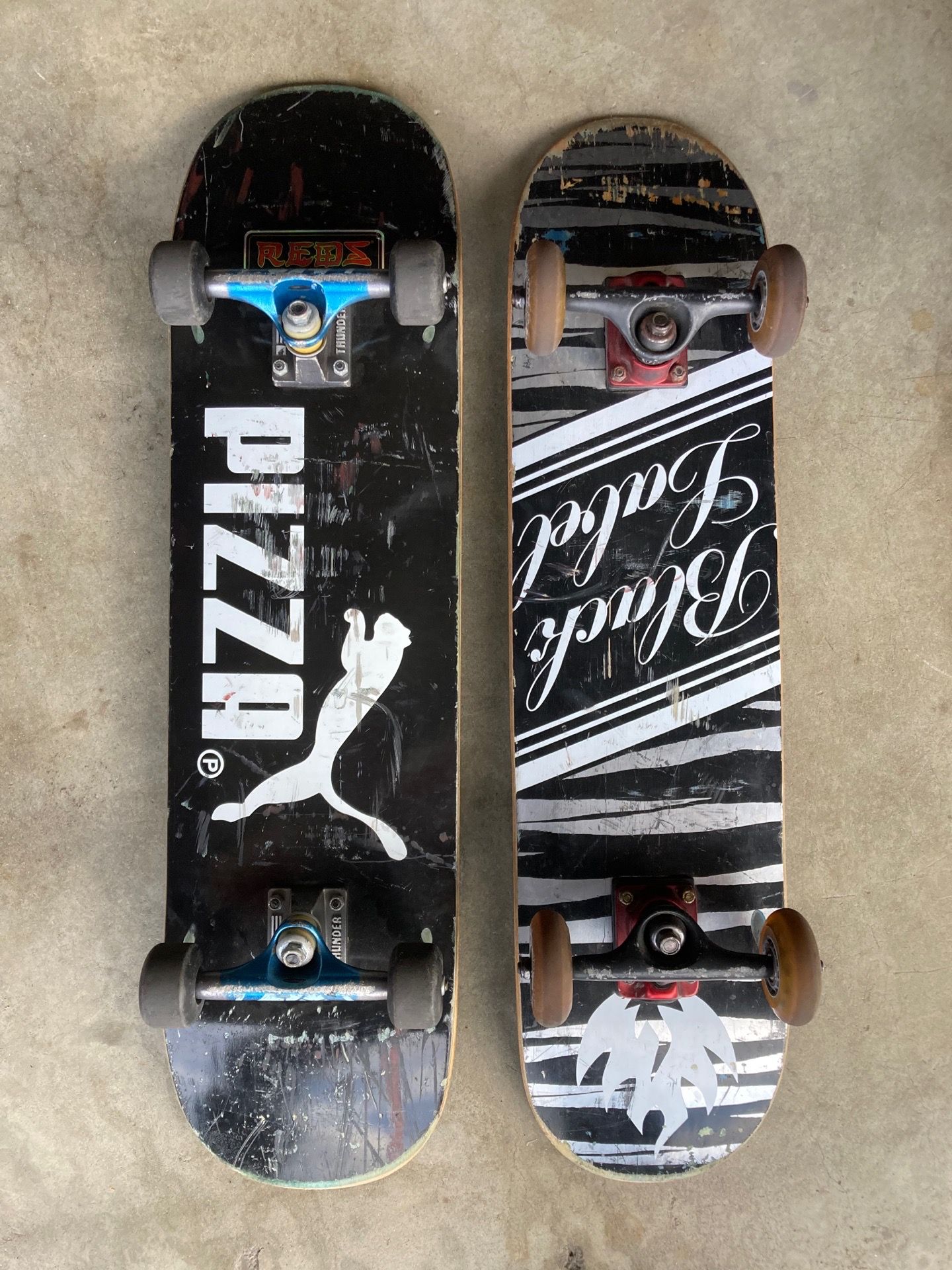 2 skateboards