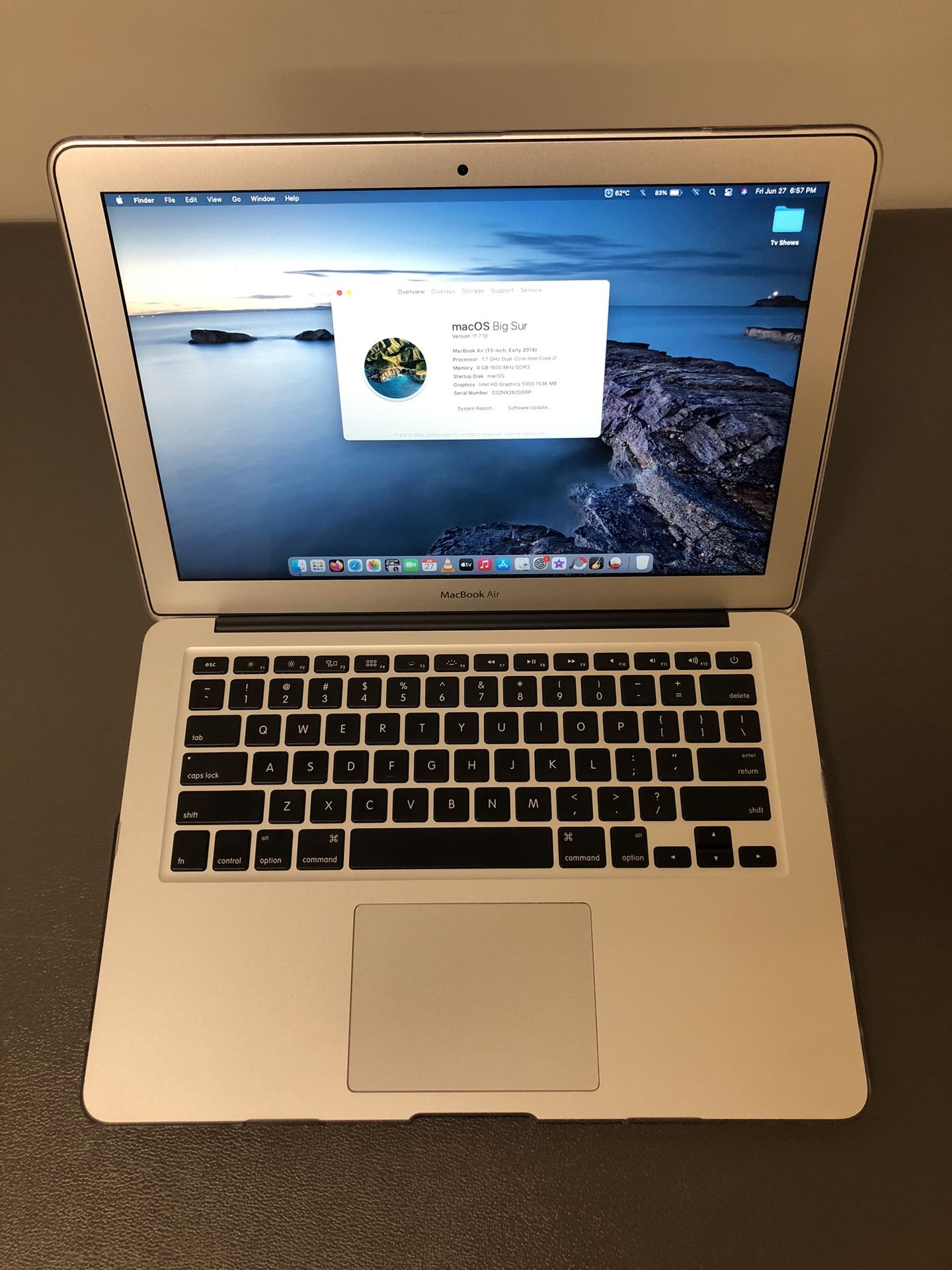MacBook Air 1.7Ghz i7 8GB 500GB SSD