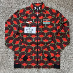 NIKE PRO ELITE TEAM KENYA TRACK AND FIELD JACKET MENS SIZE MEDIUM BLACK RED GREEN NEW
