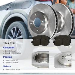 Front Brake Rotors Ceramic Brake Pads 