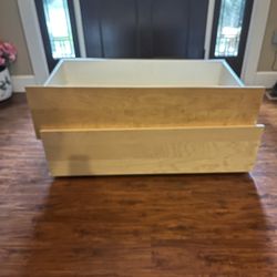 FREE! MALM Underbed storage box for high bed, oak veneer, Queen/King