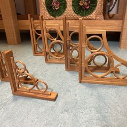 Rattan Shelf Brackets / Plant Hangers