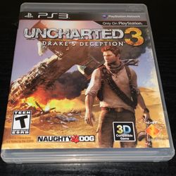 PlayStation 3 Video Game 🎮 PS3 Uncharted 3 Drake’s Deception