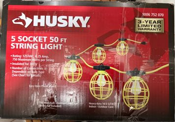 50 ft. 5-Socket String lights