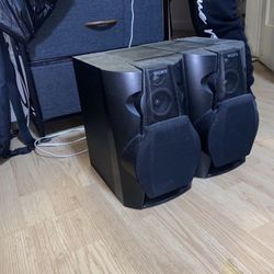 Sony Bookshelf SS L80 Speakers Radio Sound Amplifier 