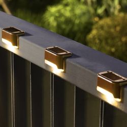 SOLPEX Solar Deck Lights Outdoor 16 Pack - Brown