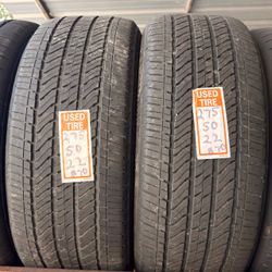 275/50/22two tires  used good condition