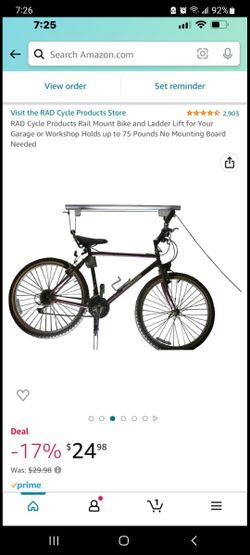 Rail Mount Bike Ladder Lift For Your Garage