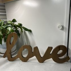 LOVE Wood Decor Sign