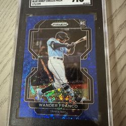 Wander Franco Prizm Blue Donut Circles /199 Rookie