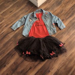 Disney Minnie 3 Piece Tutu Set Size 10
