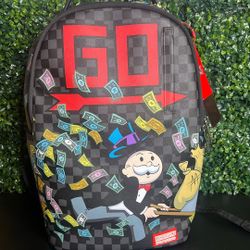 Sprayground Monopoly Wheel Barrel Backpack Limited Edition 910B7806NSZ