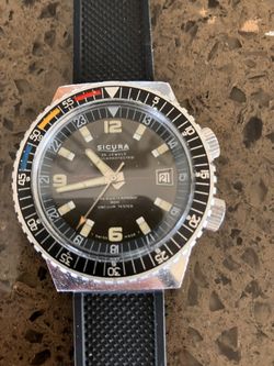 Vintage Sicura Diver  Watch Super Waterproof 400