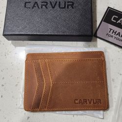 Carvur Slim Leather Wallet
