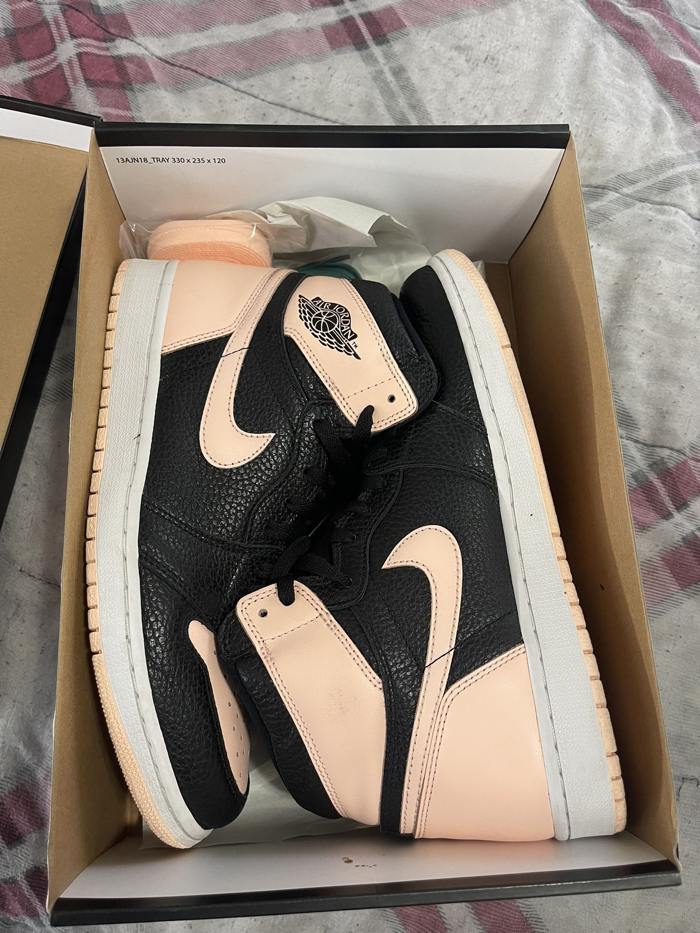 Nike Air Jordan Black Crimson Tint Sz 10.5 Worn