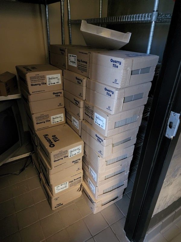 Gray Quarry tile 6x6 inch 60 box