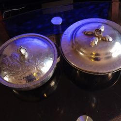 Antique Silver Candy Dishes Or I Don't Know They Can Be Used For Something