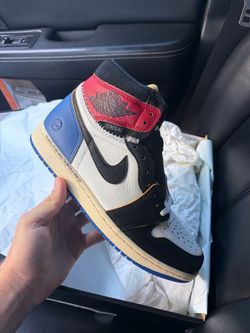 Jordan 1 fragment union varsity red sport royal size 9 brand new