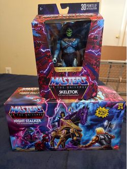 Motu skeletor and vehicle new misb  masters of the universe
