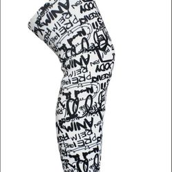 Christian Louboutin Graffiti Gravitissima Black And White Thigh High Boots