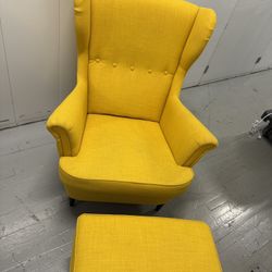 IKEA Lounge Chair With Ottoman