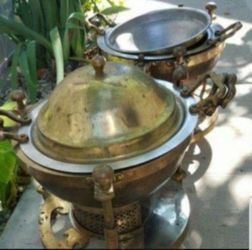Brass antique warmer