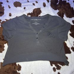 Vintage  grunge Tee with buttons 