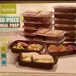 New - 30 Piece Meal Prep Food Container Set