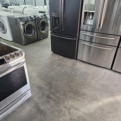 Affordable Nice Lightly Used Appliances Samsung Whirlpool LG Kenmore Electrolux Bosh Maytag Refrigerator Washer Dryer Stove Oven Stackable Free Warran