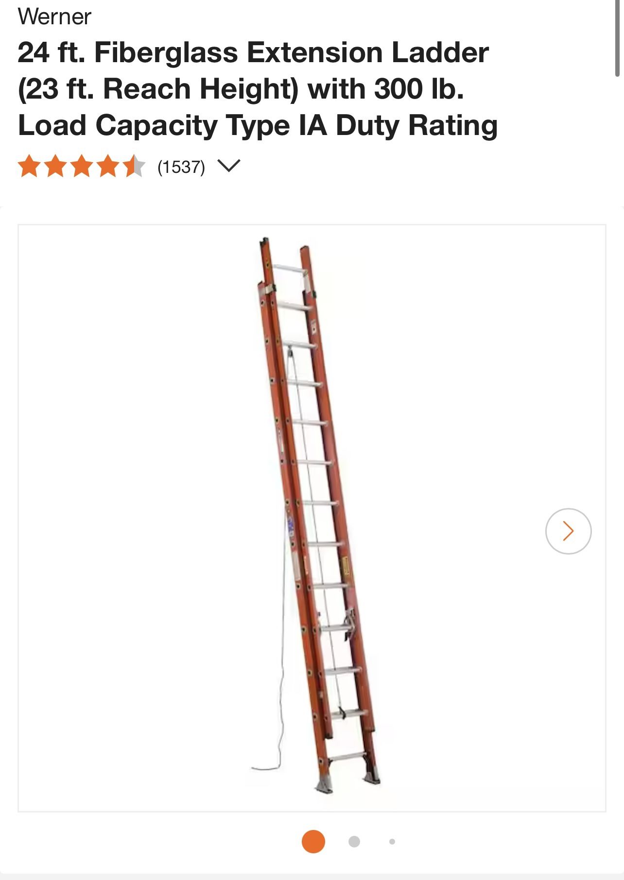 Ladder 24 Ft 300 Lbs
