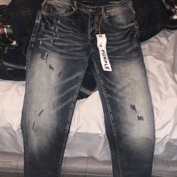 Purple jeans